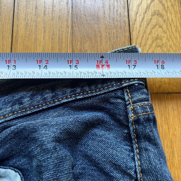 Vintage Levi's Mens W34 L34 Blue 501 Original Fit Button Fly Denim Jeans - Picture 13 of 16